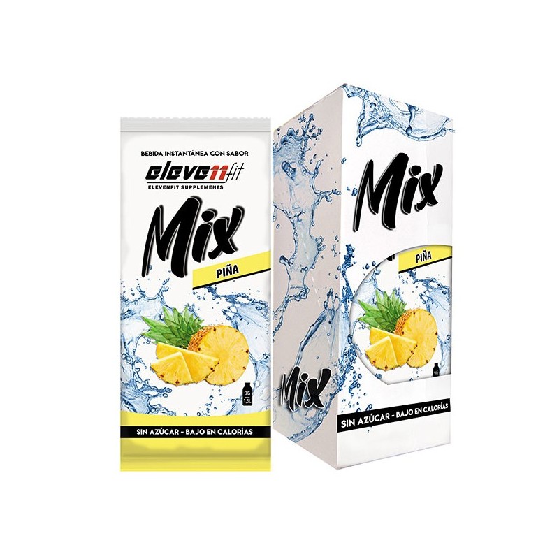 CAJA DE 12 SOBRES MIX SABOR PIÑA SIN AZÚCAR BEBIDAS INSTANTÁNEAS MI...