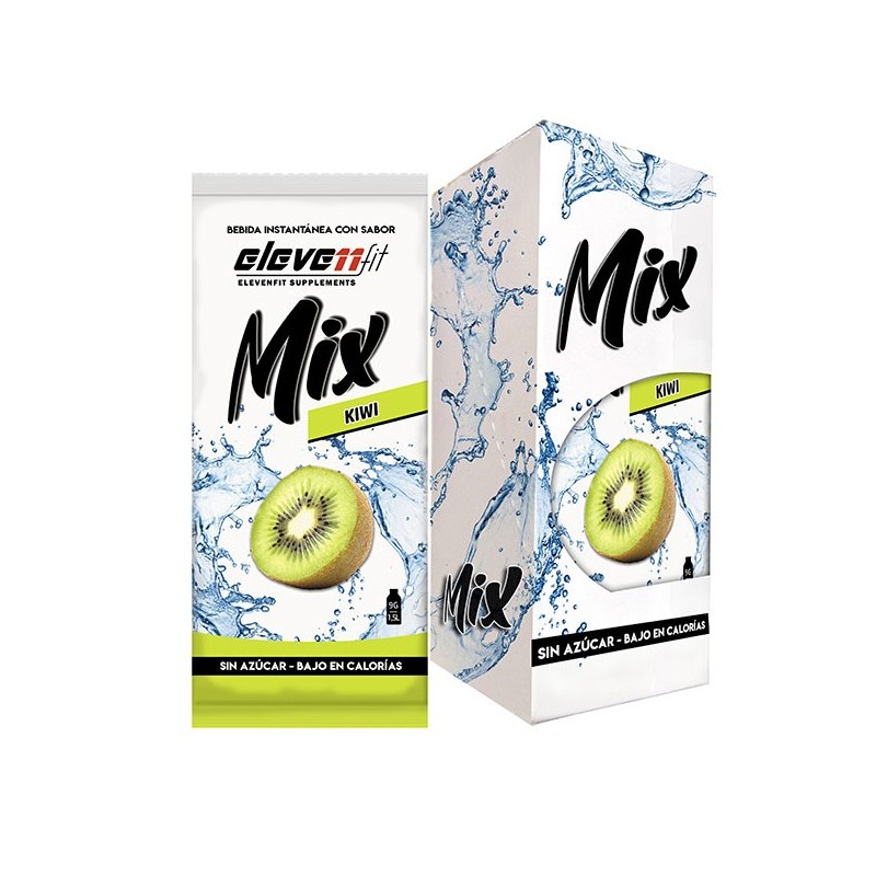 CAJA DE 12 SOBRES MIX SABOR KIWI SIN AZÚCAR BEBIDAS INSTANTÁNEAS MI...