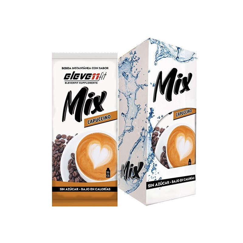 ▷ Cappuccino-smakmix 12 sockerfria påsar - Elevenfit
