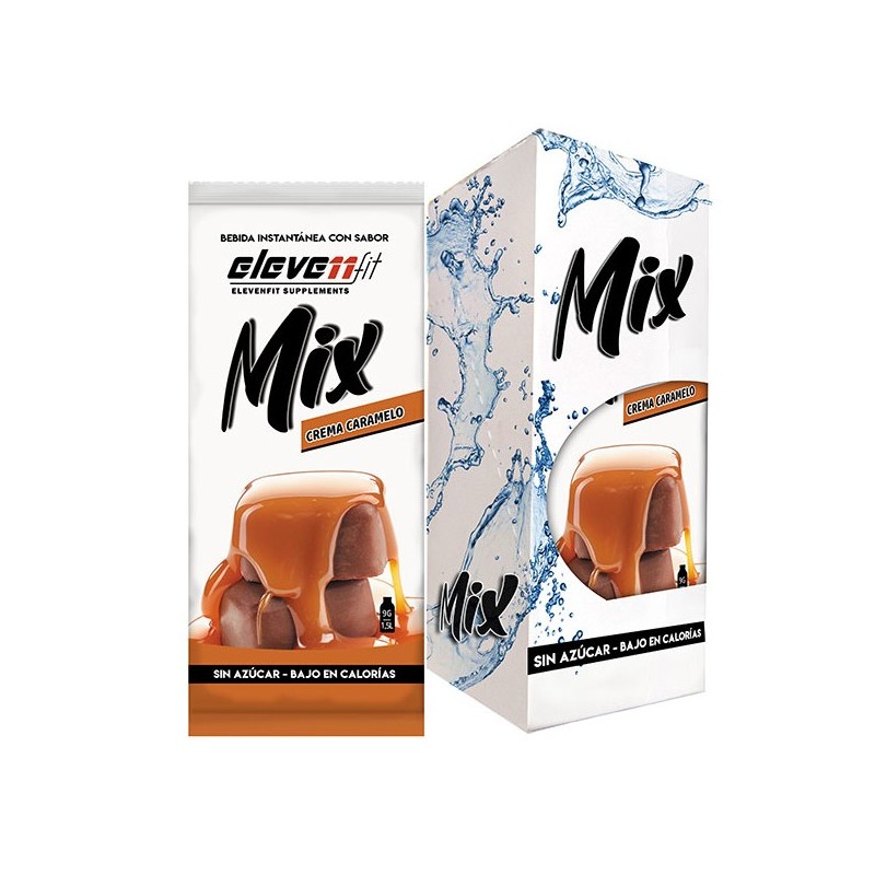 ▷ Mix Sabor Crema Caramelo 12 Sobres Sin Azúcar - Elevenfit