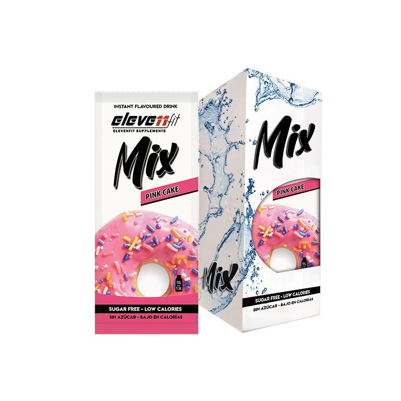 BOX OF 12 MIX ENVELOPES PINK CAKE FLAVOR SUGAR-FREE INSTANT DRINKSM...