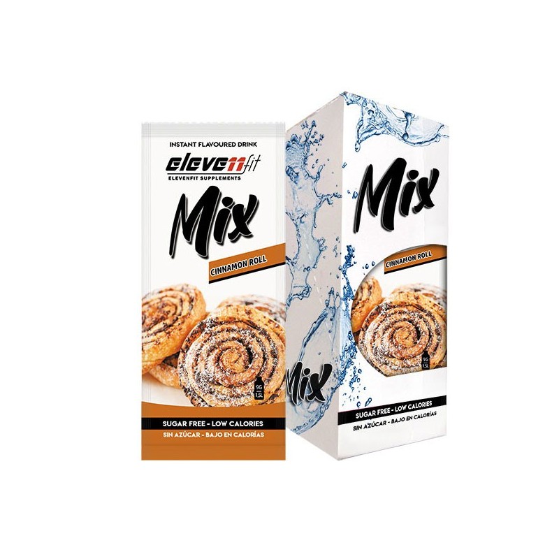 DOOS MET 12 MIXENVELOPPEN KANEELROL SMAAK SUIKERVRIJE INSTANT DRANKEN...