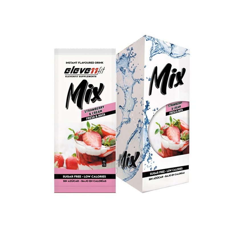 ▷ Aardbeien- en roomsmaakmix 12 suikervrije zakjes - Elevenfit