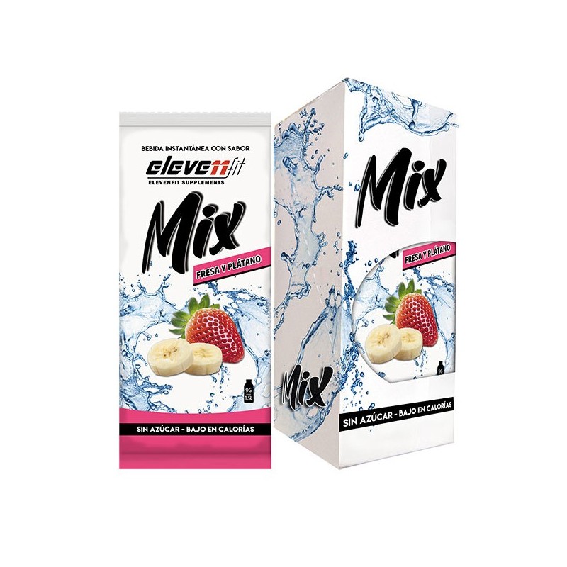 ▷ Mix Sabor Plátano Y Fresa 12 Sobres - Elevenfit