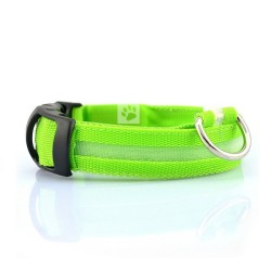 Lichtgevende LED halsband hond groen