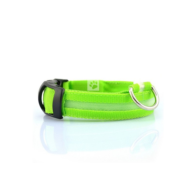 Lichtgevende LED halsband hond groen