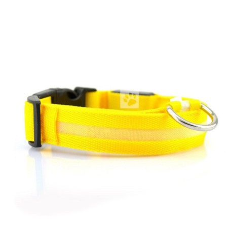 Hondenhalsband LED lichtgevend geel € 3,98 | GOEDKOOPSTE VAN NL!