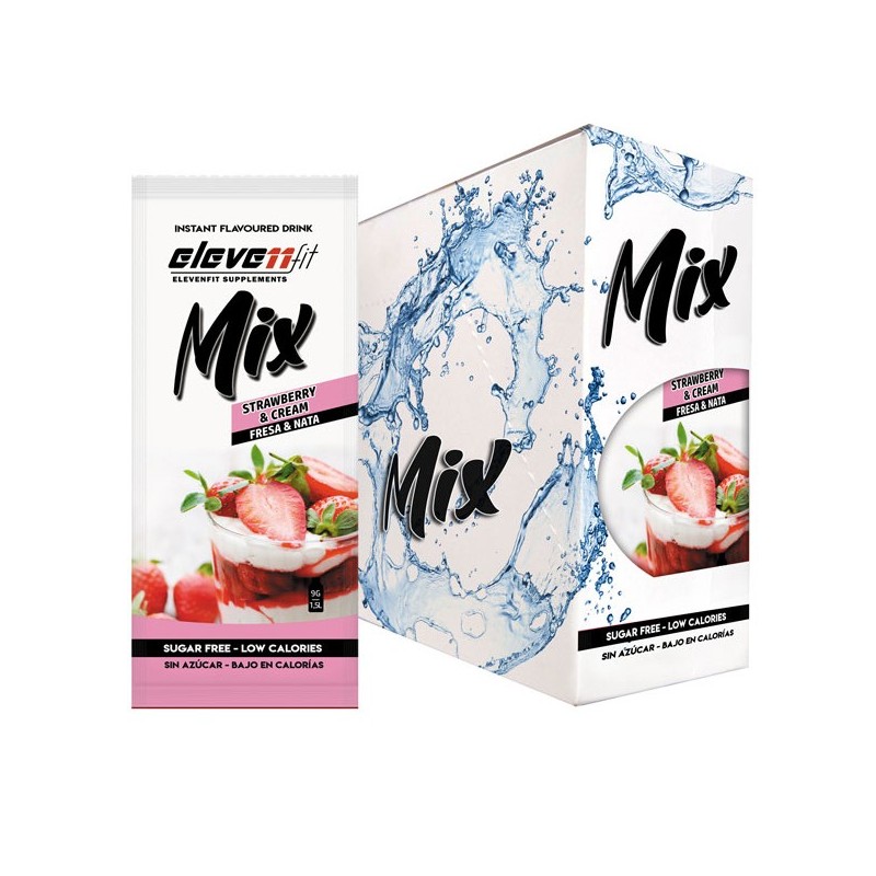 Doos met 24 zakjes Mix Aardbei en Room smaak suikervrij