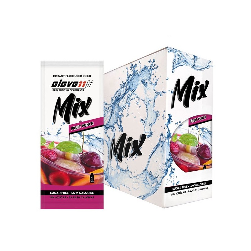 Ask med 24 påsar Mix Fruit Punch-smak sockerfri