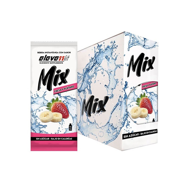 Caja de 24 sobres Mix sabor Plátano y Fresa sin azúcar