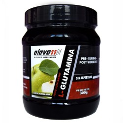 GLUTAMINA SABOR MANZANA 300GR  Glutamina ElevenFit ¡Potencia tu rec...