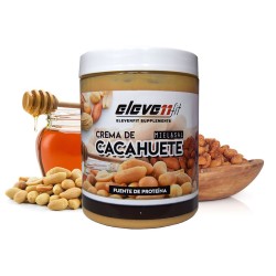 ▷ Crema De Cacahuete Miel y Sal 300 g Sin Azúcar - Elevenfit