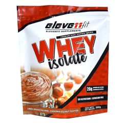 WHEY ISOLAT SCHOKOLADE UND HASELNUSS CREME GESCHMACK 900GR WHEY PRO...