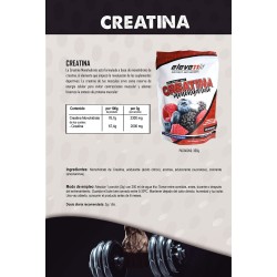 informacion nutricional creatina monohidrato frutas del bosque 300gr